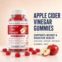 Gummies au vinaigre de cidre de pomme, vitamines beauté, peptides de collagène, vitamines C, E, D-Biotine, 60 unités pour femmes