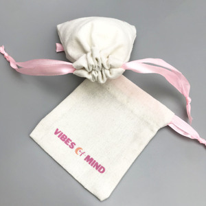 Organic Customized Logo Small Twill Cotton Pouch Clothing Shoes Dust Cotton Drawstring <b>Bags</b> - Product Image 2