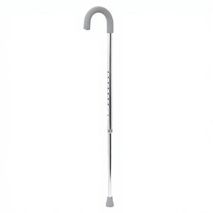 Bastón único de aluminio con empuñadura de espuma, bastones ajustables en altura, bastón para caminar, bastón de aluminio - Product Image 1