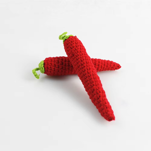 Juguete de Peluche de Vegetales Hecho a Mano, Muñeco de Comida Tejido Suave, Juguete Sensorial para Bebés, Mordedor, MOQ Bajo, Personalizable - Product Image 4