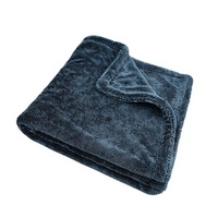 Serviette de séchage pour voiture en microfibre à boucles torsadées 60*90cm, double face, absorption d'eau, pour le lavage et le nettoyage automobile