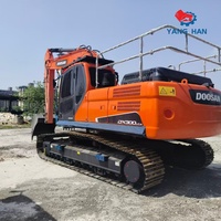 Excavatrice hydraulique d'occasion Doosan DX300LC-9C 30 tonnes pour travaux de construction