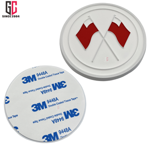 12 jahre fabrik kundenspezifisch vereinigte emirate dubai auto metall logo aufnäher emblem mit 3M aufkleber <span class=keywords><strong>3</strong></span> - Product Image 1