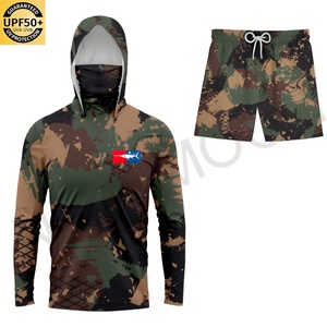 Camiseta de Pesca de Manga Larga con Protección UV UPF 50+ Personalizada, Camiseta de Secado Rápido para Hombre, Sudadera con Capucha de Camuflaje para Pesca - Product Image 6