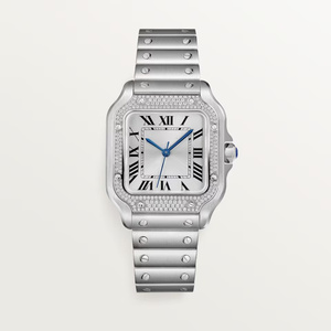 Montre automatique mécanique carrée pour homme, de haute qualité, en acier inoxydable, avec cadran en cristal saphir, aiguilles résistantes et bracelet. - Product Image 1