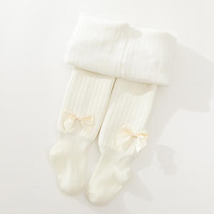 Venta caliente Leggings de invierno Grueso Cálido Fuzzy Fluffy Niños Pantimedias Algodón Lindos Arcos Térmicos Bebé Niños Pantimedias - Product Image 4