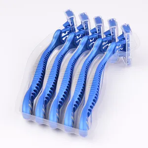 Wholesale Plastic Rubber Belt Customizable Handle Imported Three-blade Disposable Razor