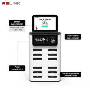 สถานีเช่าพาวเวอร์แบงค์ Relink Factory พร้อมพอร์ตชาร์จ 12 ช่อง ความจุ 5400mAh หน้าจอ LED ชาร์จเร็ว 40W แบ่งปันพลังงาน - Product Image 5