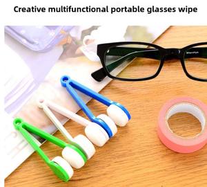 Chiffon de nettoyage pour lentilles multifonctionnel créatif et portable, nettoyant pour <span class=keywords><strong>lunettes</strong></span>, motif circulaire anti-rayures, coupe droite, 7*2*2.5, nombre de <span class=keywords><strong>lingettes</strong></span> - Product Image 4