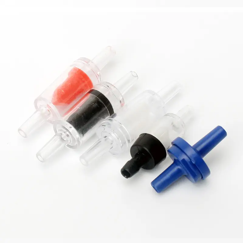 Small Plastic Mini Check Valve Non-Return Control One-Way Silicone Aquarium Air Valves Inflatables Household Thermometer Use