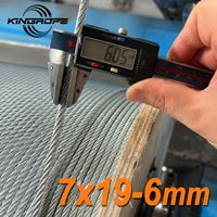 Tali Kawat Winch Galvanis 7x19 6mm - Kabel Penarik Fleksibel & Tahan Lama untuk Pemulihan Kendaraan dan Penarikan Tugas Berat