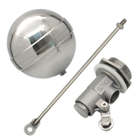 Vanne à flotteur filetée en acier inoxydable à commande pilote pour réservoir d'eau, avec flotteur d'arrêt, pour le contrôle du niveau d'eau et du débit, capteur de niveau à flotteur, OEM