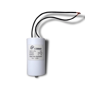 <span class=keywords><strong>Condensateur</strong></span> de moteur CA auto-réparateur SaiFu <span class=keywords><strong>CBB60</strong></span> 18µF 450VAC avec borne à vis, tolérance 5% - Product Image 1
