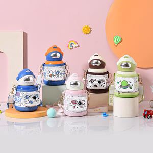 भोजन ग्रेड 316 स्टेनलेस स्टील बच्चों के थर्मोस वैक्यूम आउटडोर पोर्टेबल बाउंसिंग कप ड्रॉप-प्रतिरोधी सक्शन ट्यूब गर्म पानी - Product Image 6