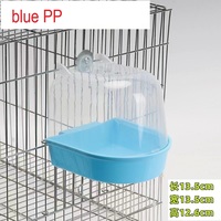 Cube de bain oiseau suspendu perroquets baignoire baignoire douche boîte cage accessoire