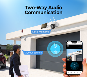 Cámara Domo PTZ Solar Inalámbrica Tuya de 3MP, Bajo Consumo, Audio Bidireccional, Visión Nocturna en <span class=keywords><strong>Color</strong></span>, Impermeable IP66 para Seguridad en Exteriores del Hogar - Product Image 5