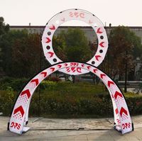 Événements en cours d'exécution Logo personnalisé impression arc porte entrée extérieure arc gonflable porte début ligne d'arrivée arc de course