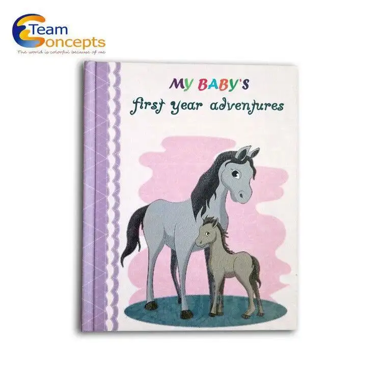Libro de memoria moderno para bebés y álbum de fotos para nuevos padres