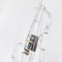 Prix usine Instruments à cordes de violon électrique de haute qualité Panneau professionnel en épicéa à tête d'érable jouant du violon OEM VL021813