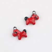 Breloques en forme de cheval en alliage de zinc, peintes par pulvérisation, pour bracelets, colliers, boucles d'oreilles et autres accessoires de bijoux DIY