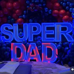 حروف وأرقام معدنية مضيئة مخصصة بطول 3 و4 أقدام بألوان RGB للديكور الخارجي في حفلات الزفاف والمناسبات - Product Image 2