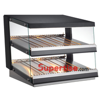 NOUVEAU Vitrine chauffante ouverte de 36 pouces, à préparer et à emporter, pour la présentation d'aliments chauds, de collations, de hamburgers, de sandwichs, de nourriture sèche