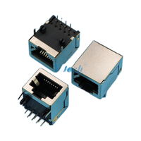 GLGNET Industrial IP65 montaje en Panel Pass RJ45 conectores de enchufe Modular impermeable CAT5e CAT6 8P8C equipo de fibra óptica sin herramientas