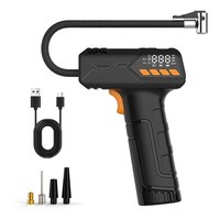 New Portable Wireless Electric Mini Rechargeable Multifunction Air Pump Tire Inflator Air Pumps for Bike, EV & Emergency Tools