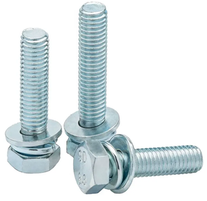 Hot Sale Hex Head <b>Screws</b> Nuts Flat Lock Washers Fully Threaded M18 Metric Hexagon Bolt Blue Zinc Grade 8.8 Fasteners Bolts Nuts - Product Image 5