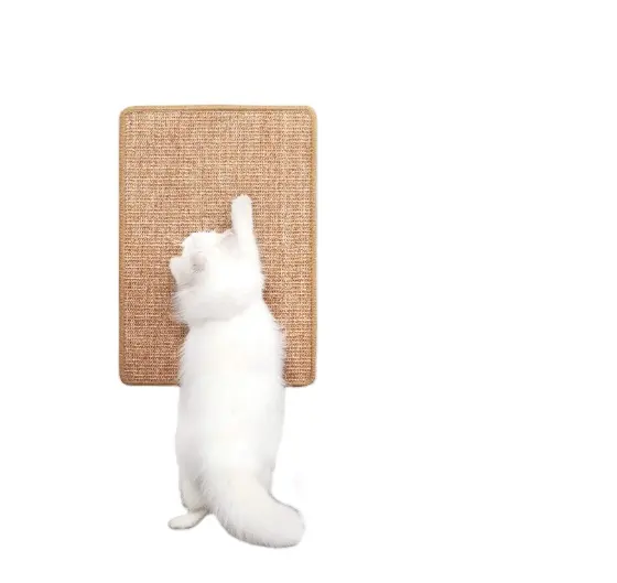 Alfombrilla rascadora para gatos, alfombrilla rascadora para gatos de sisal natural, alfombrilla rascadora para suelo horizontal para gatos, protege alfombras y sofás