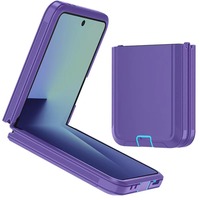 Étui de protection robuste hybride antichoc avec clip de ceinture rotatif pour Samsung Galaxy Z Flip 7 6 5 – Coque arrière Defender
