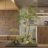 Grand arbre artificiel réaliste personnalisé en plastique pour la décoration intérieure du salon, plantes artificielles respectueuses de l'environnement