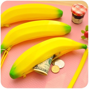 Bananenvorm Siliconen Pennenzak Portemonnee Zachte Siliconen Mooie Studententas Siliconen Potloodzak - Product Image 6