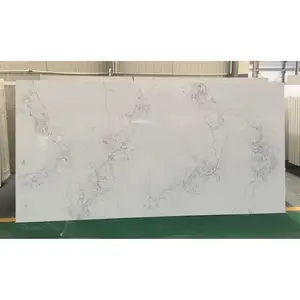 Ancona trắng <span class=keywords><strong>20mm</strong></span> đá Thạch anh nhân tạo thiết kế hiện đại cho khách sạn Sử dụng bán buôn có sẵn - Product Image 1