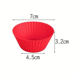 Colorful Silicone Muffin Cupcake <b>Paper</b> Cups Baking Mold and Cupcake Silicone Baking Cup Silicone Cake Mold Reusable Muffin Cup - Product Image 1