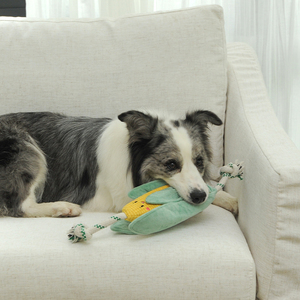 2025 sıcak yeni köpek oyuncak özelleştirilebilir mısır kenevir halat köpek Squeaker konfor oyuncaklar büyük köpekler için - Product Image 5
