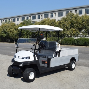 Chariot de golf 2 places avec boîte de chargement longue Chariot utilitaire de golf approuvé par la CE Buggy électrique de villégiature - Product Image 4