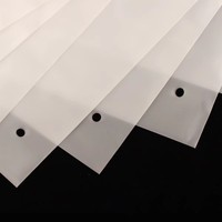 Sacs en plastique PE givrés imprimés par gravure avec logo personnalisé, résistants à l'humidité, avec fermeture éclair, pour le stockage de vêtements et de chaussures, recyclables
