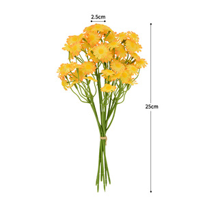 Dongchen Crafts Silk Chamomile Artificial Flowers 2.5 Cm Diameter Hand <b>Tied</b> Bouquet Decorative Flower Photo Props - Product Image 5