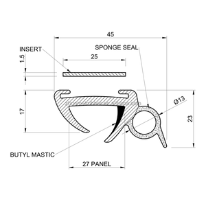 <span class=keywords><strong>Joint</strong></span> d'étanchéité pour fenêtre de caravane et <span class=keywords><strong>camping</strong></span>-<span class=keywords><strong>car</strong></span>, panneau de 36-40 mm, <span class=keywords><strong>joint</strong></span> de porte de caravane à bulbe de 10 mm - Product Image 5
