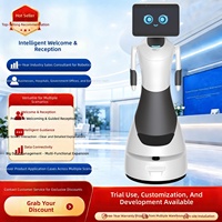 Robot Pemandu Wisata Pintar Xiaomi Leopard Lite 2026 Baru, Interaktif Suara, Q&A, Pengenalan Wajah, Pemutaran Iklan Berulang