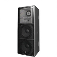 Haut-parleur de scène professionnel EGT POW-228 de haute qualité, pleine gamme, 2 x 15 pouces, 900 watts, passif, 3 voies, 4 40Hz-20KHz, 125dB