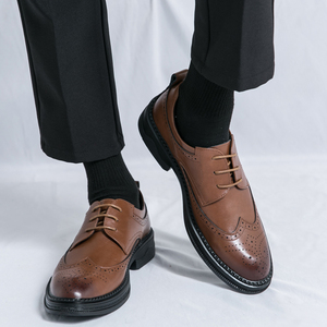 Nuovo Modello Brookes Gentleman, <span class=keywords><strong>Scarpe</strong></span> Eleganti in Pelle da <span class=keywords><strong>Uomo</strong></span>, Calzature Formali da Lavoro, Oxford Traspiranti per Matrimonio - Product Image 3