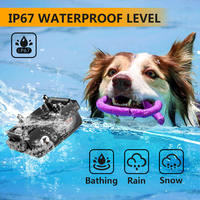 3300 Fuß Reichweite vibrierender Hundehalsband IP67 wasserdichter Vibrationshalsband für Hunde kein Stoß/Stiftscheren Hundetrainingshalsband