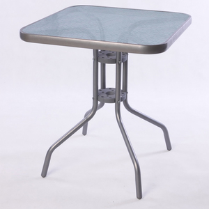 <span class=keywords><strong>Table</strong></span> de Repas <span class=keywords><strong>Carrée</strong></span> de Bistro 60x60 cm <span class=keywords><strong>avec</strong></span> Structure Entièrement en Acier - Product Image 5