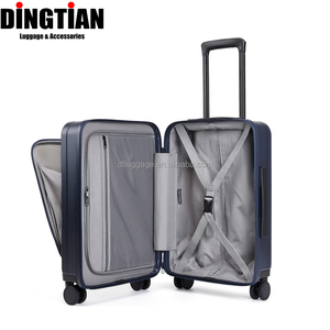 <span class=keywords><strong>Valise</strong></span> de <span class=keywords><strong>voyage</strong></span> pliable à ouverture frontale avec porte-gobelet, balance intégrée, compression sous vide et roues pivotantes USB - Product Image 6