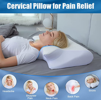 Oreiller en mousse à mémoire de forme à forme concave brevetée, oreiller ergonomique multifonctionnel pour le soutien du sommeil et le soulagement de la pression