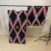 Túnica larga de algodón con estampado a doble cara, cuello de un solo hombro, borlas de diamantes en relieve y pañuelo para la cabeza, talla grande, para mujer, playa