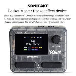 Sonicake cep usta taşınabilir Mini BT elektrik gitar efektleri <span class=keywords><strong>Pedal</strong></span> çok etkisi bas işlemci yaylı çalgılar aksesuar - Product Image 5