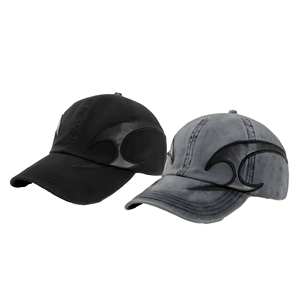 Casquette en <span class=keywords><strong>jean</strong></span> lavé style rétro vintage usé, avec dos métallique et impression en relief, style streetwear, casquettes de baseball - Product Image 1